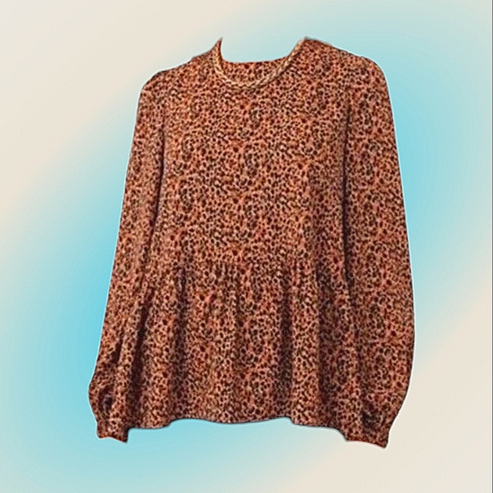 Tuckernuck Pomander Place Leopard Carlota Peplum Blouse
